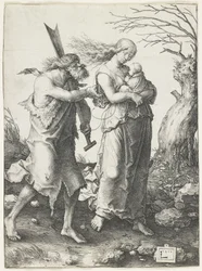Adán y Eva después de su expulsión del Paraíso, 1510